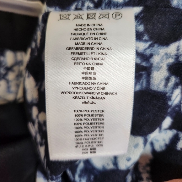 Michael Kors Striped Tie Dye Blue Chain Halter Dress Size M - Picture 9 of 9